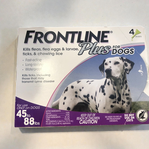 Flea & Tick Protection for Dogs (45–88 lbs) – Spot Treatment, 4 Doses, Made in France