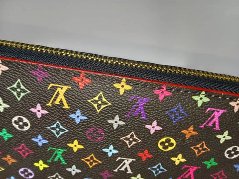 LOUIS VUITTON Monogram Multicolor Takashi Murakami Zippy Long Wallet