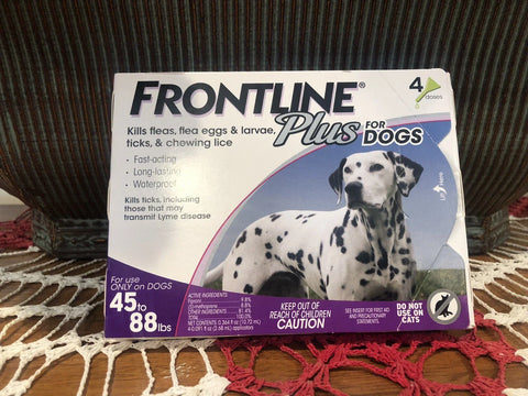 Flea & Tick Protection for Dogs (45–88 lbs) – Spot Treatment, 4 Doses, Made in France